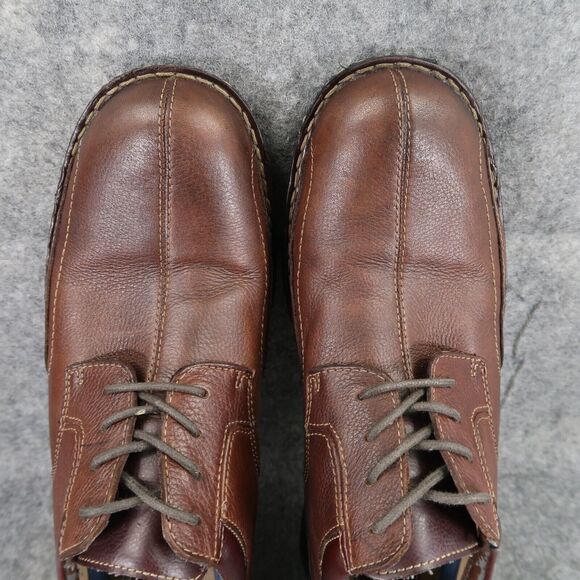 Dockers Shoes Mens 10 Derby Oxford Casual Classic Leather Comfort Dressy Brown
